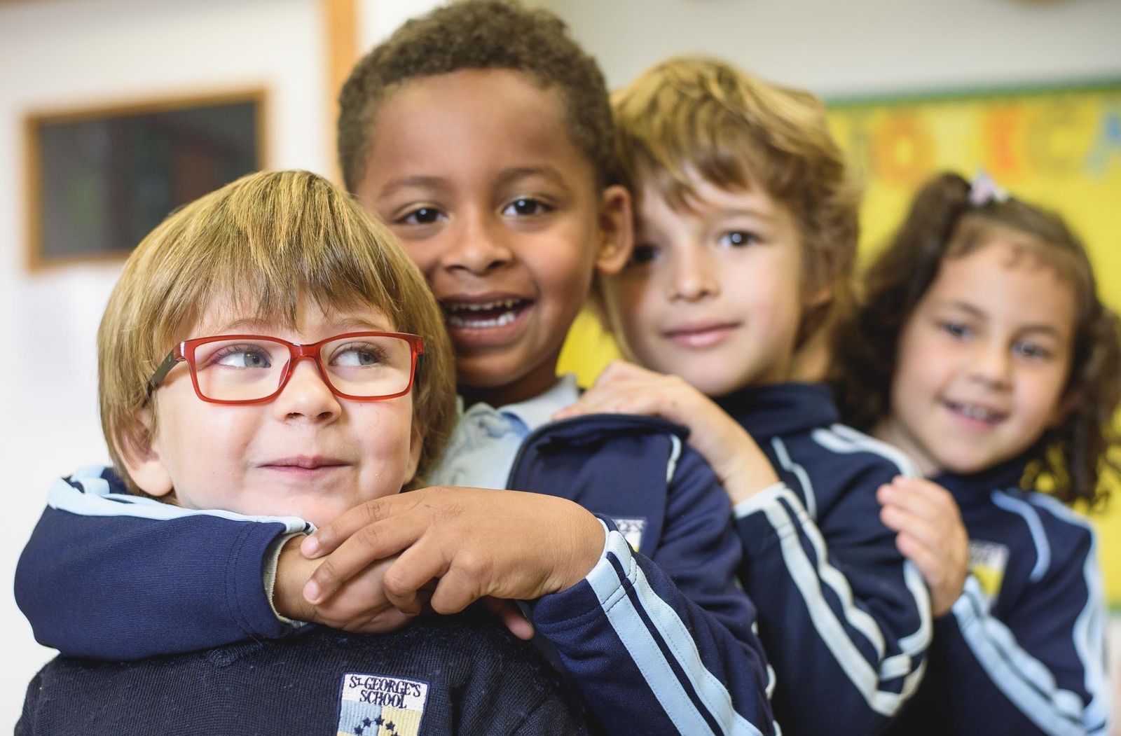 Alumnos del St George de Roquetas de Mar.