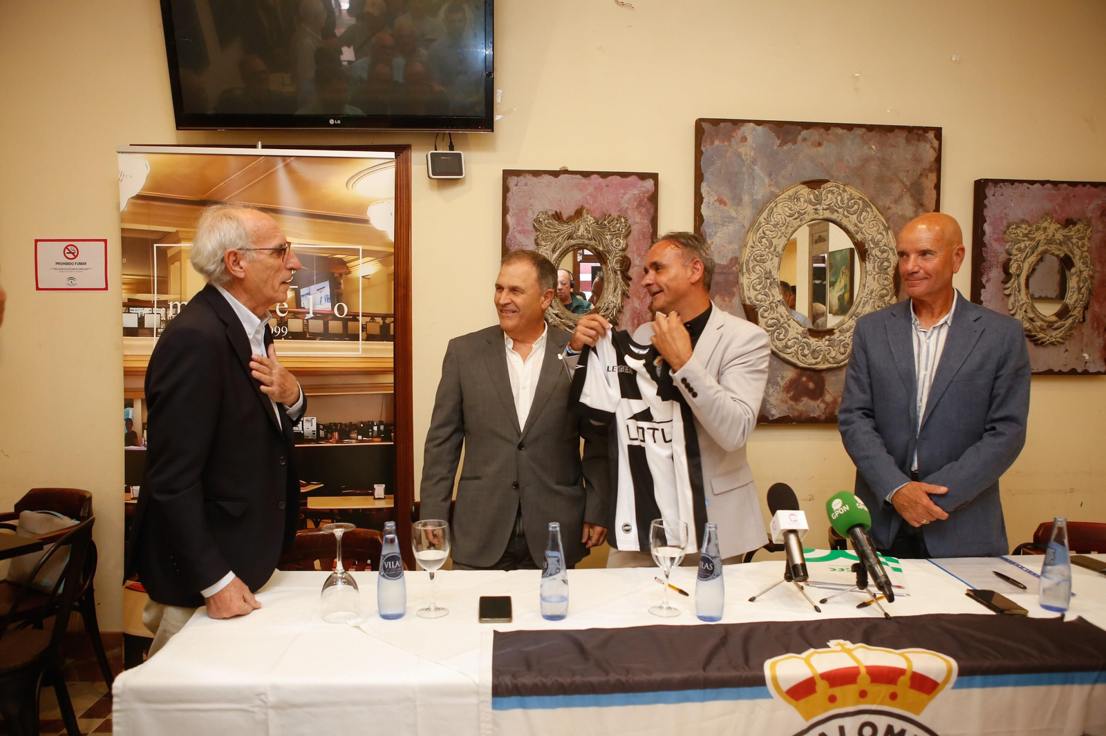 Las fotos de la presentación de Mario Galán y Miguel Rivera en la Balona