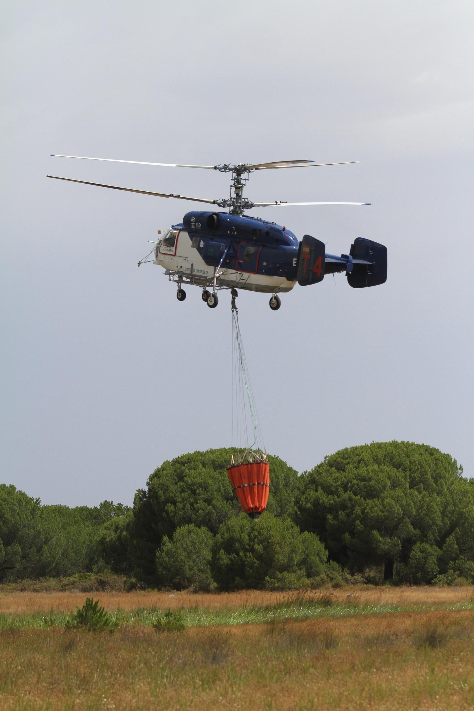 Las imágenes del incendio en Moguer y Mazagón