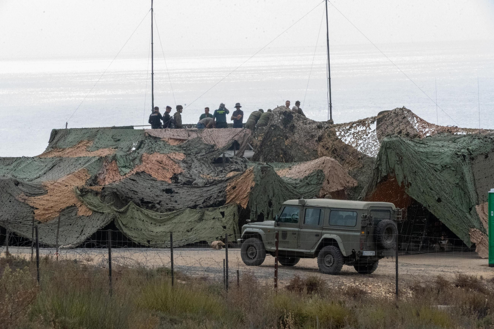 Las espectaculares imágenes del `Atlas 25´, ensayo militar contra drones en Huelva