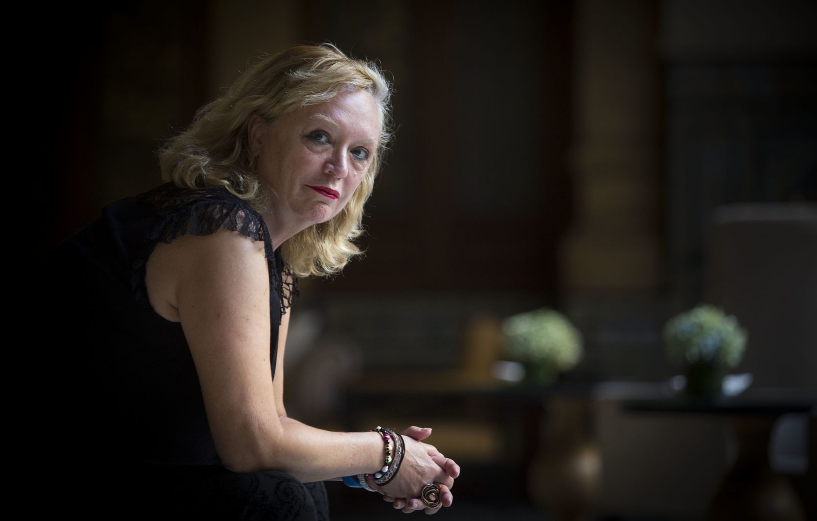 Margarita de Aizpuru, durante la entrevista.