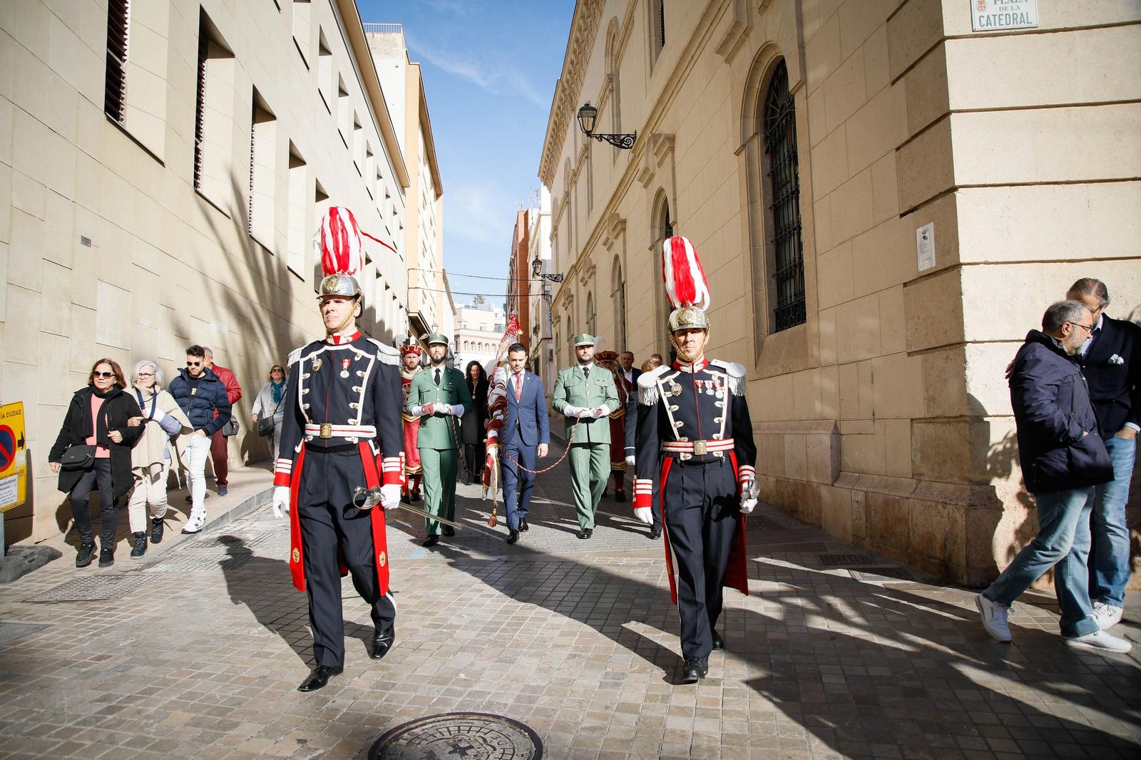 La procesión del Pendón, a su paso por la capital, el año pasado.