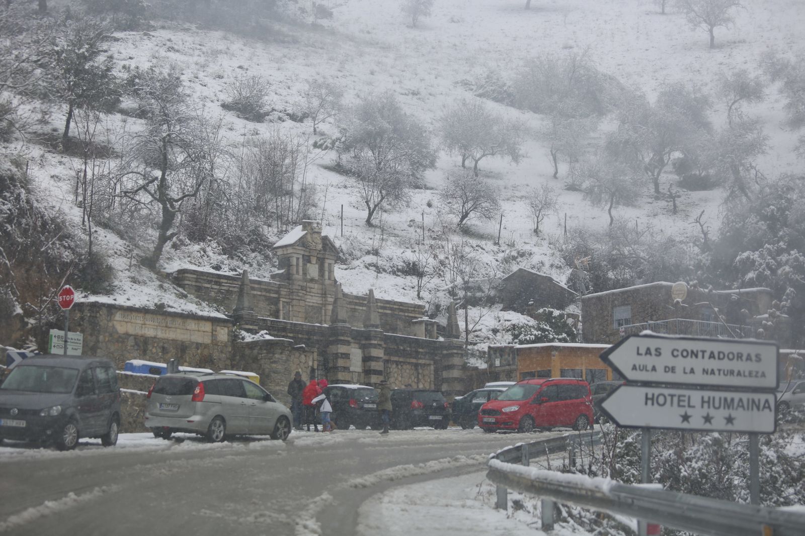 Las imágenes de la nevada en Málaga