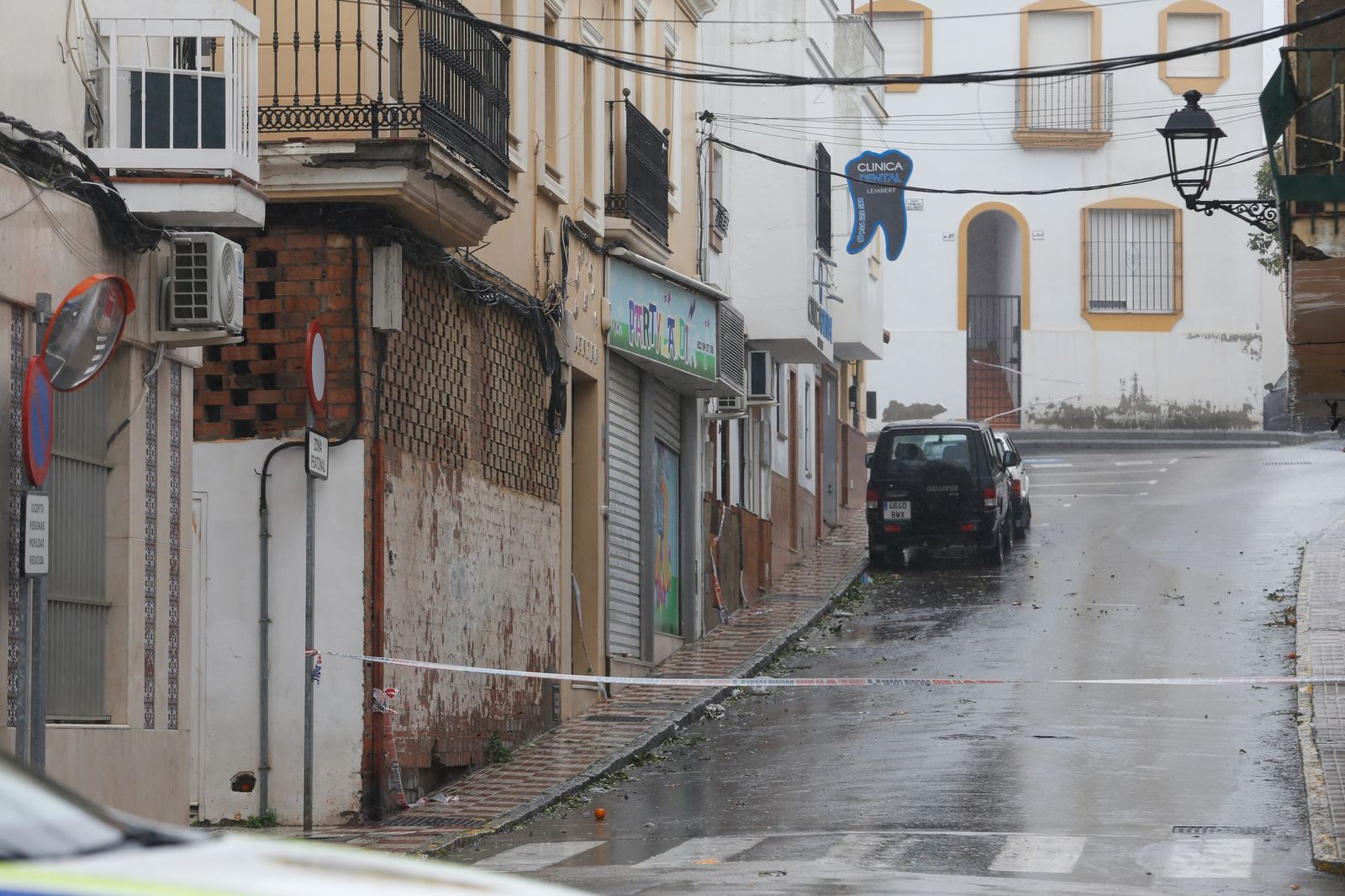 Fotos del temporal de lluvia y viento por la borrasca Kristin en el Campo de Gibraltar