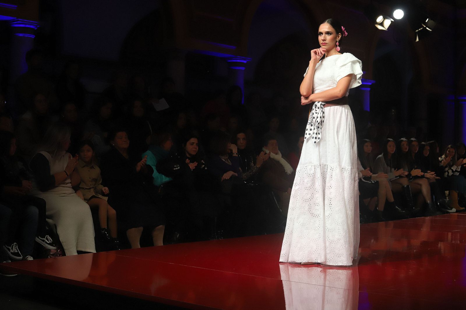 Huelva Flamenca 2023. Imágenes de la pasarela de moda flamenca de la modista Adelina Infante