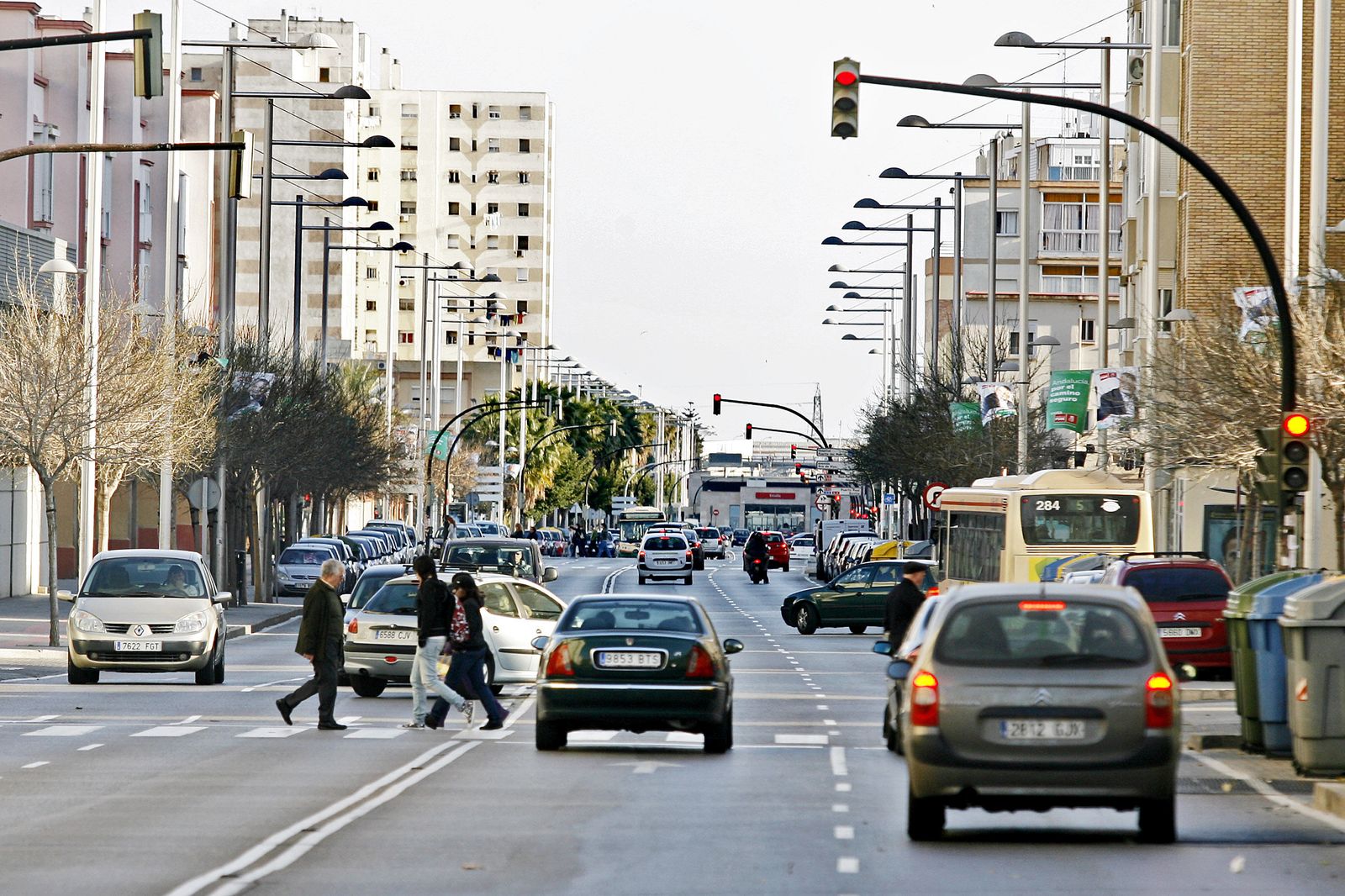 Una vista de la avenida de Cádiz.