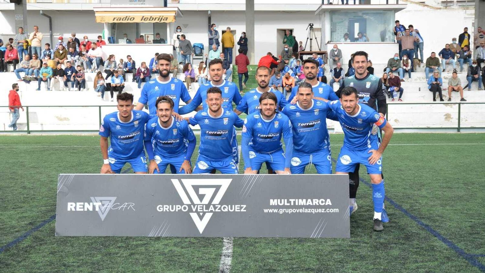 Formación inicial que ha presentado el XCD en Lebrija.