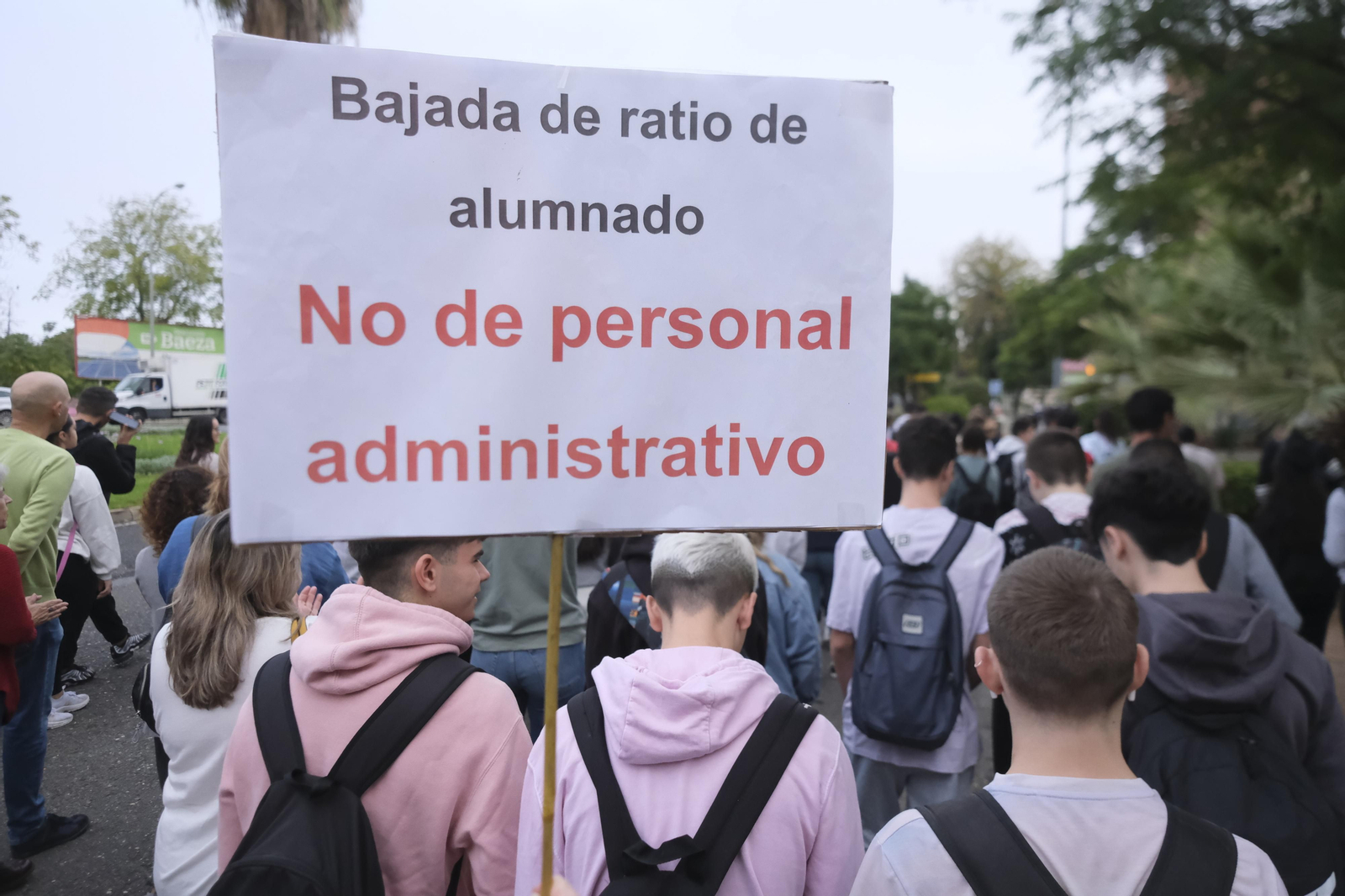La nueva protesta del instituto Averroes de Córdoba, en imágenes
