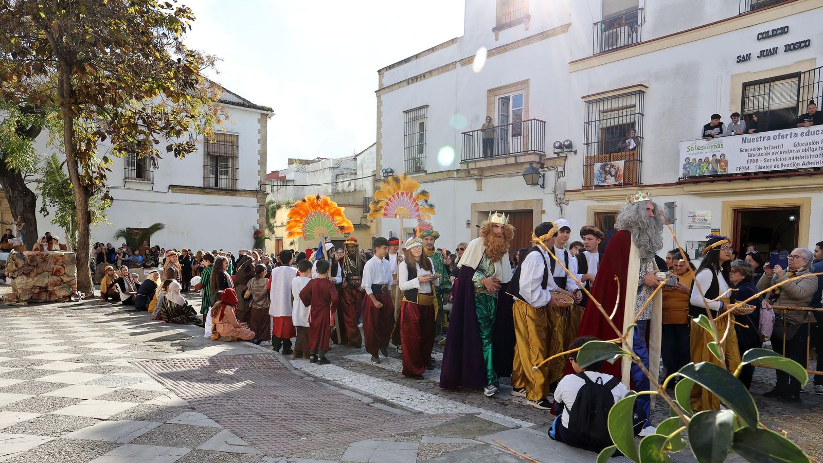 Imágenes del Belén Viviente de la plaza San Lucas en Jerez