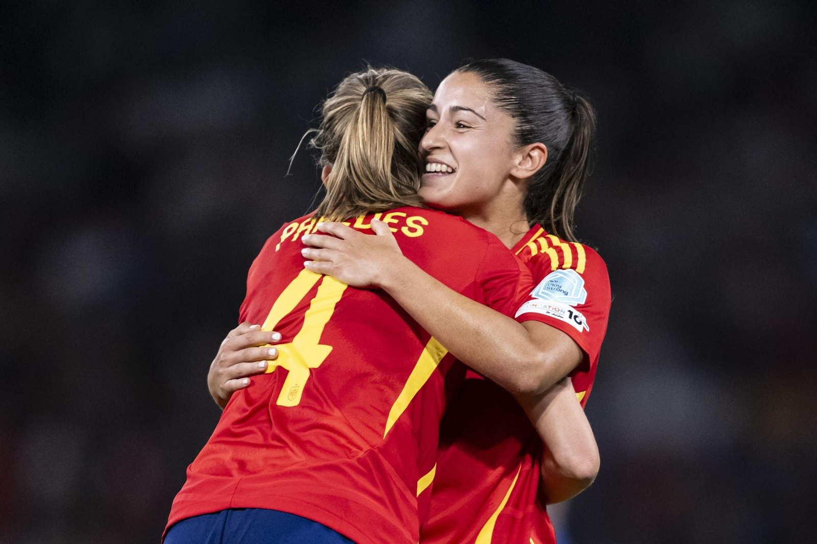 Las fotos del Italia - España de la Eurocopa femenina