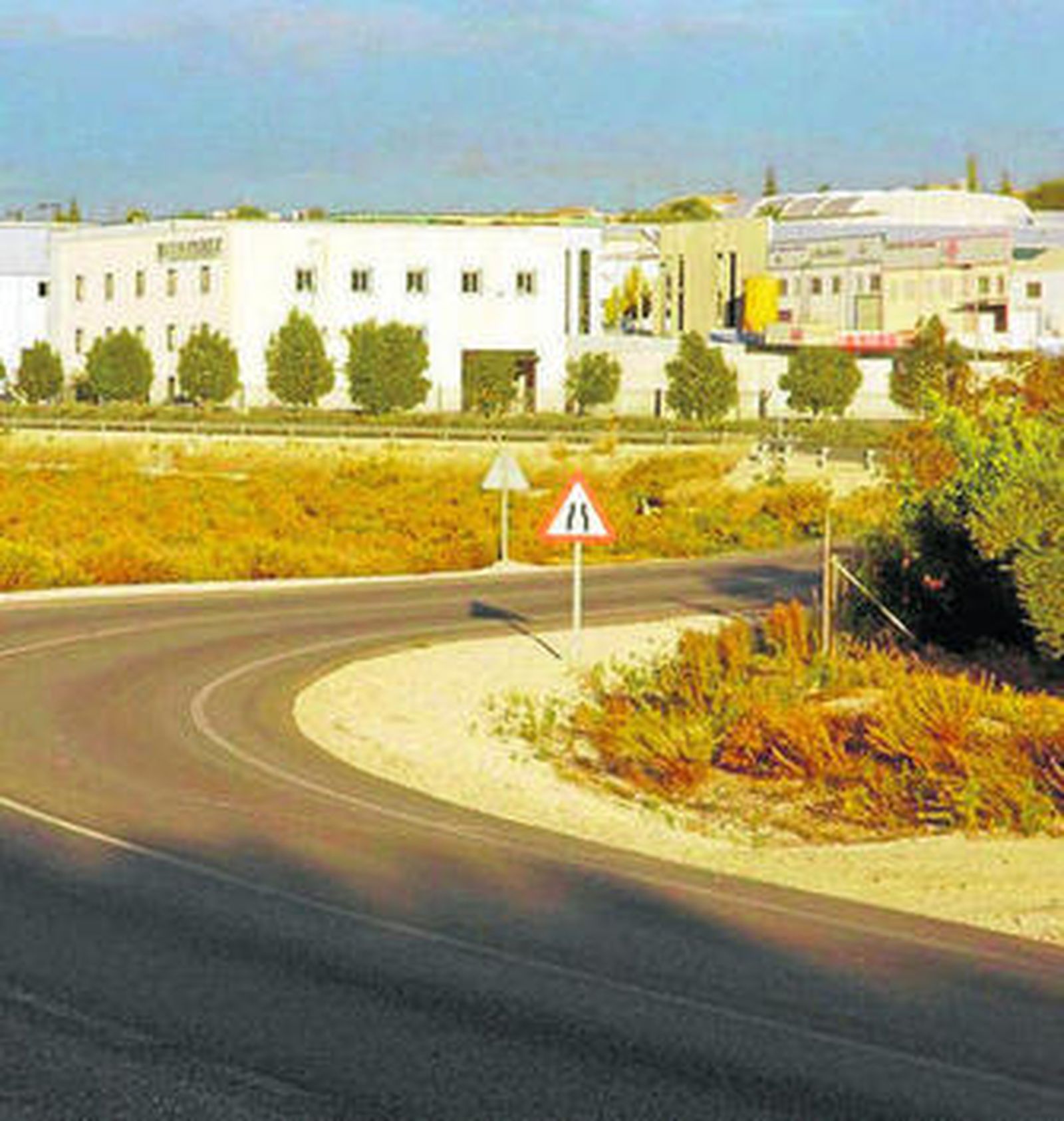 Zona industrial de Llanos de Jarata, en Montilla.