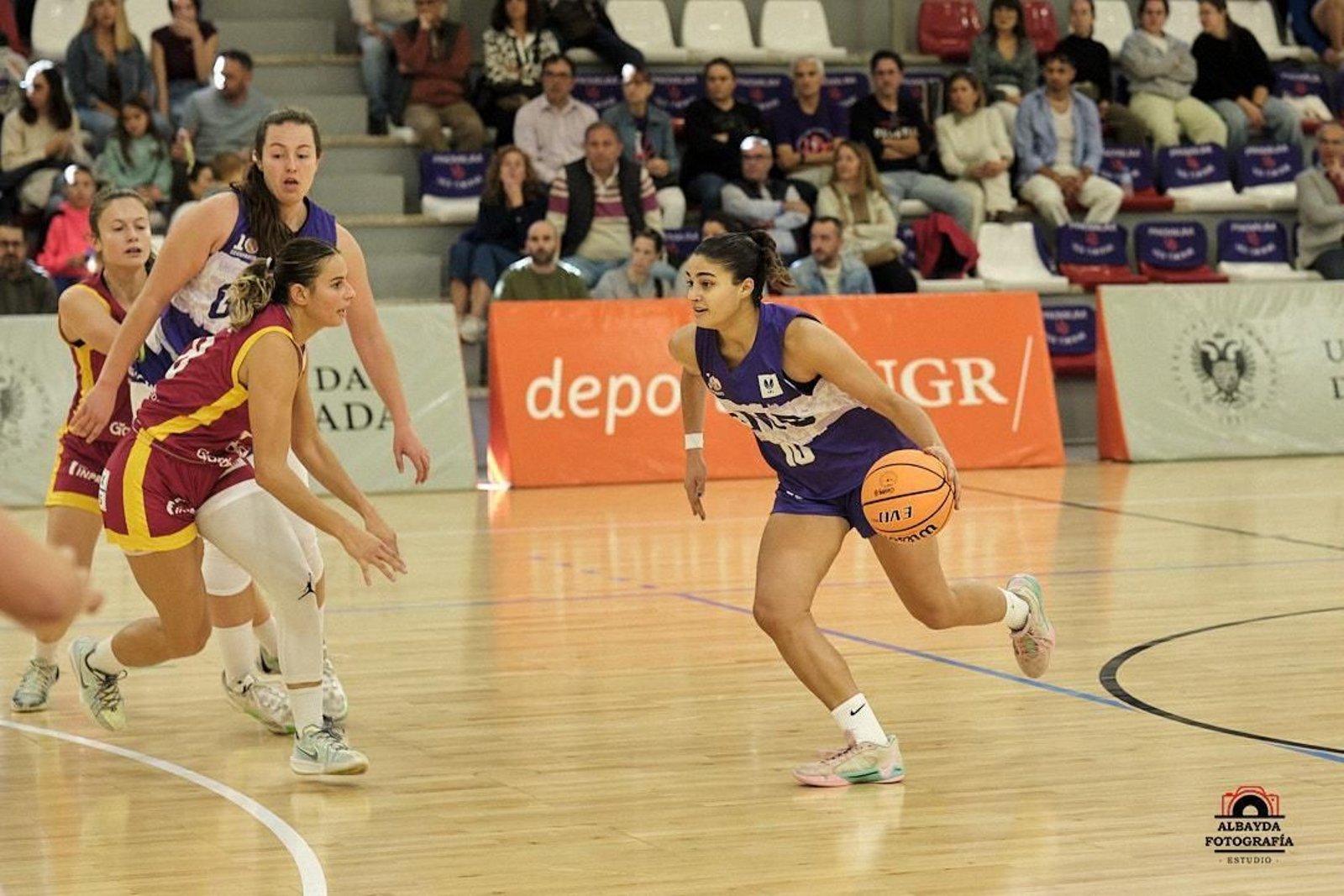 María Sánchez, en un partido de la pasada temporada