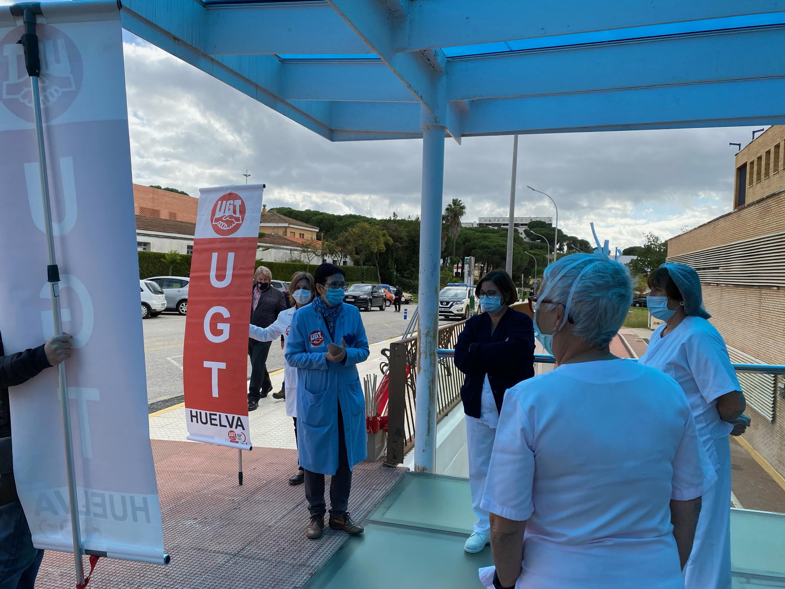 Una de las manifestaciones de los sanitarios Una de las manifestaciones de los sanitarios