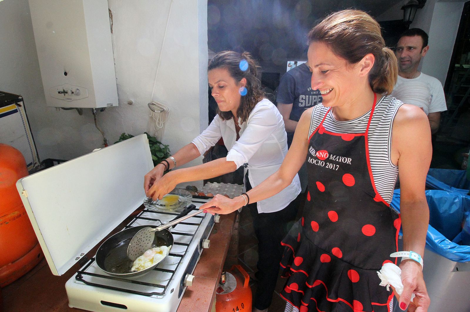 Ambiente en la aldea del Rocío.