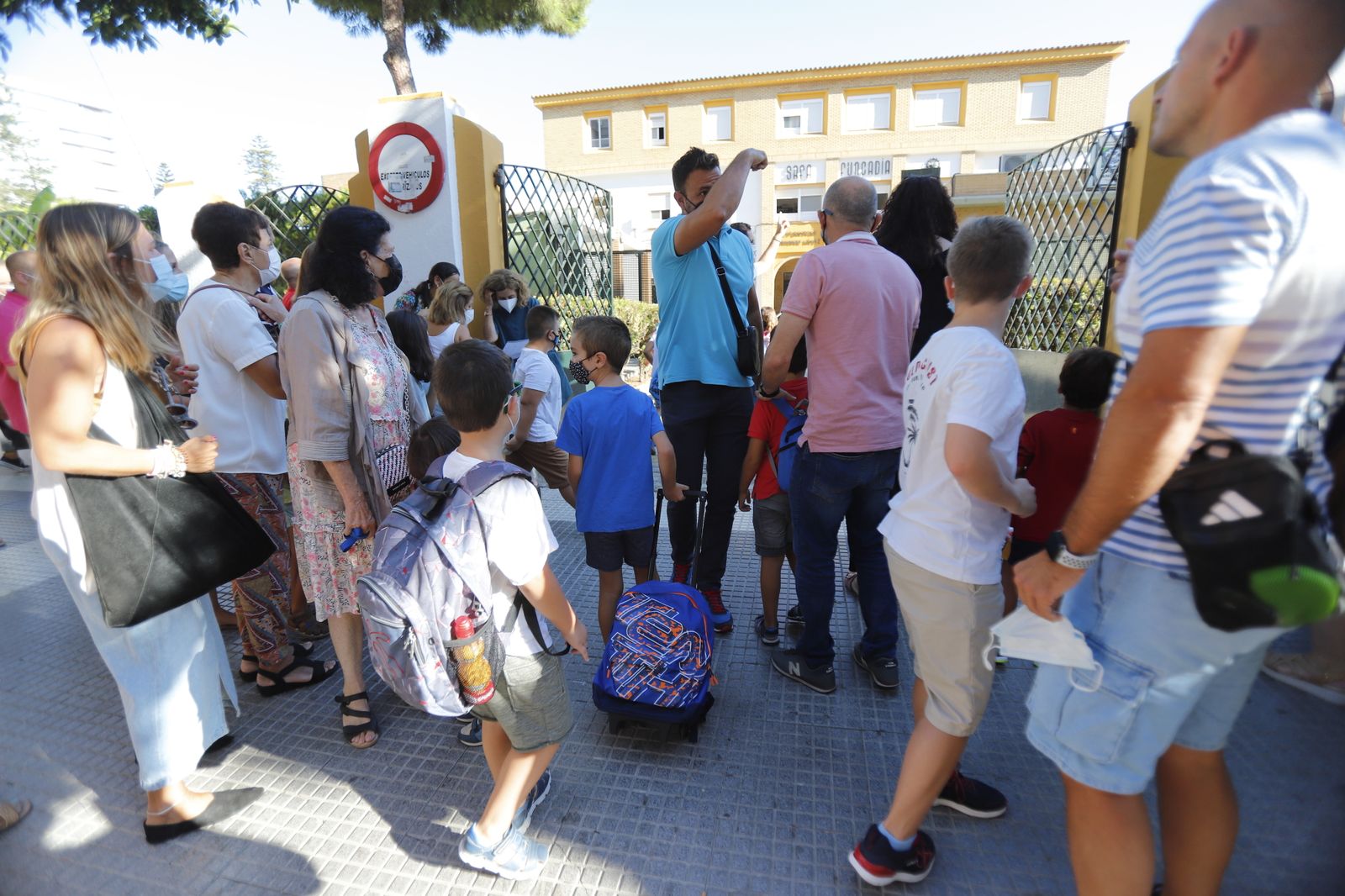 Imágenes de la vuelta al cole en las aulas de Huelva