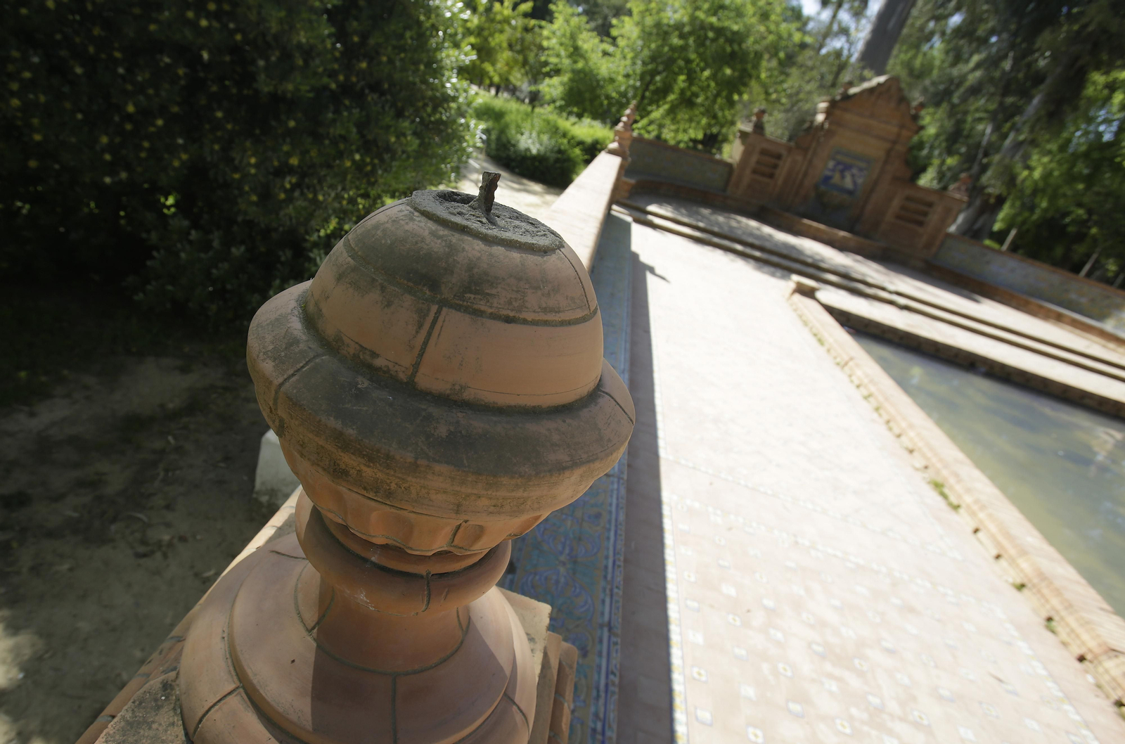 Destrozos en el Parque de María Luisa