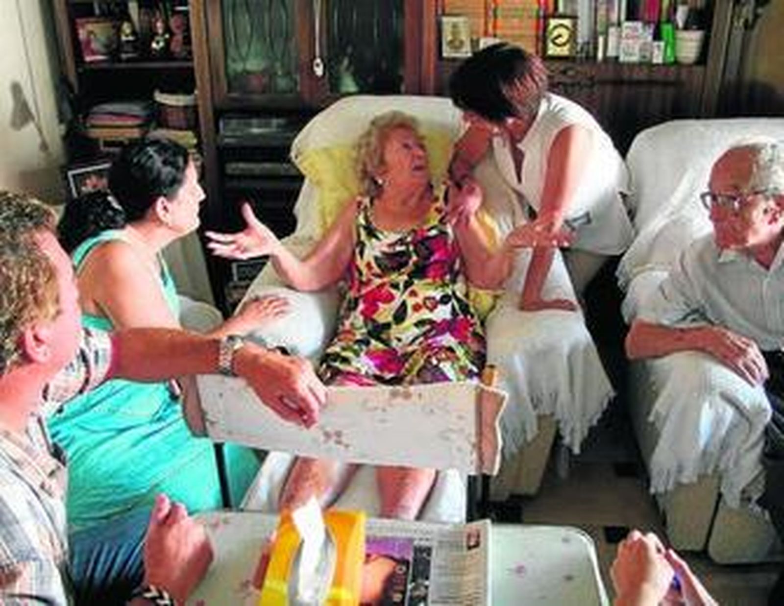 Enfermeras gestoras de casos en un domicilio.