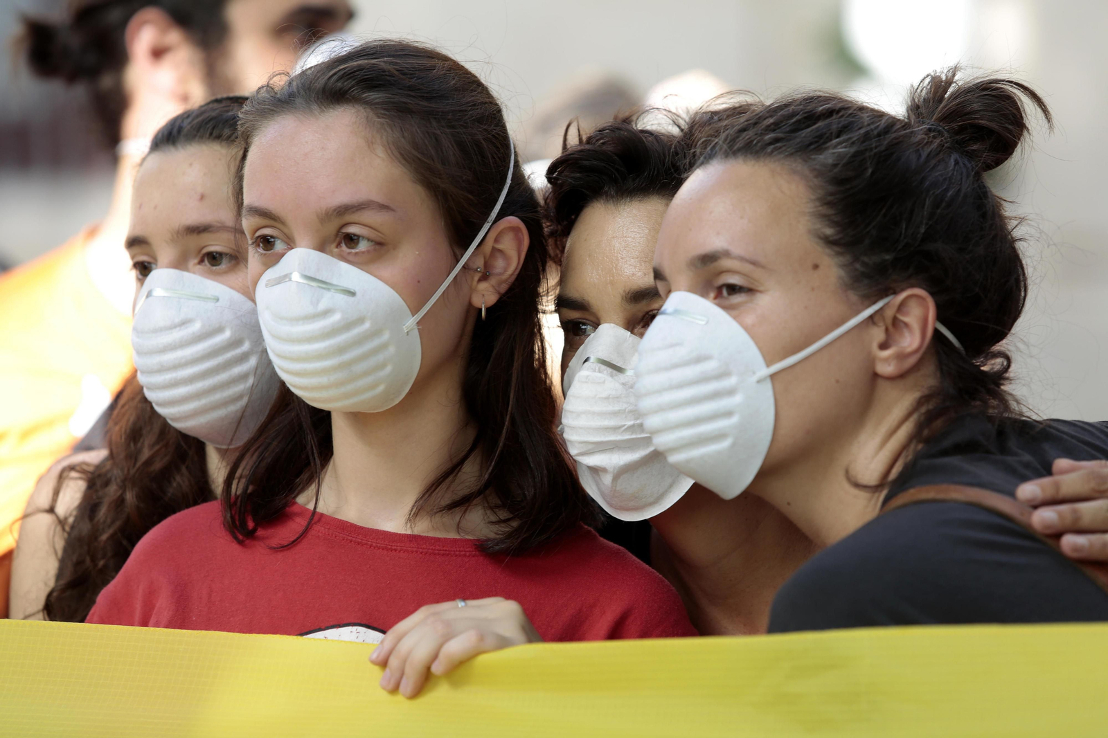 Las imágenes de la protesta de la Red por el Clima