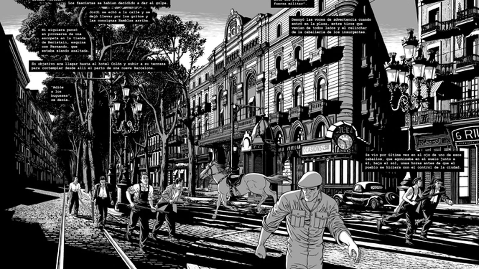 Detalle de una viñeta de la obra.