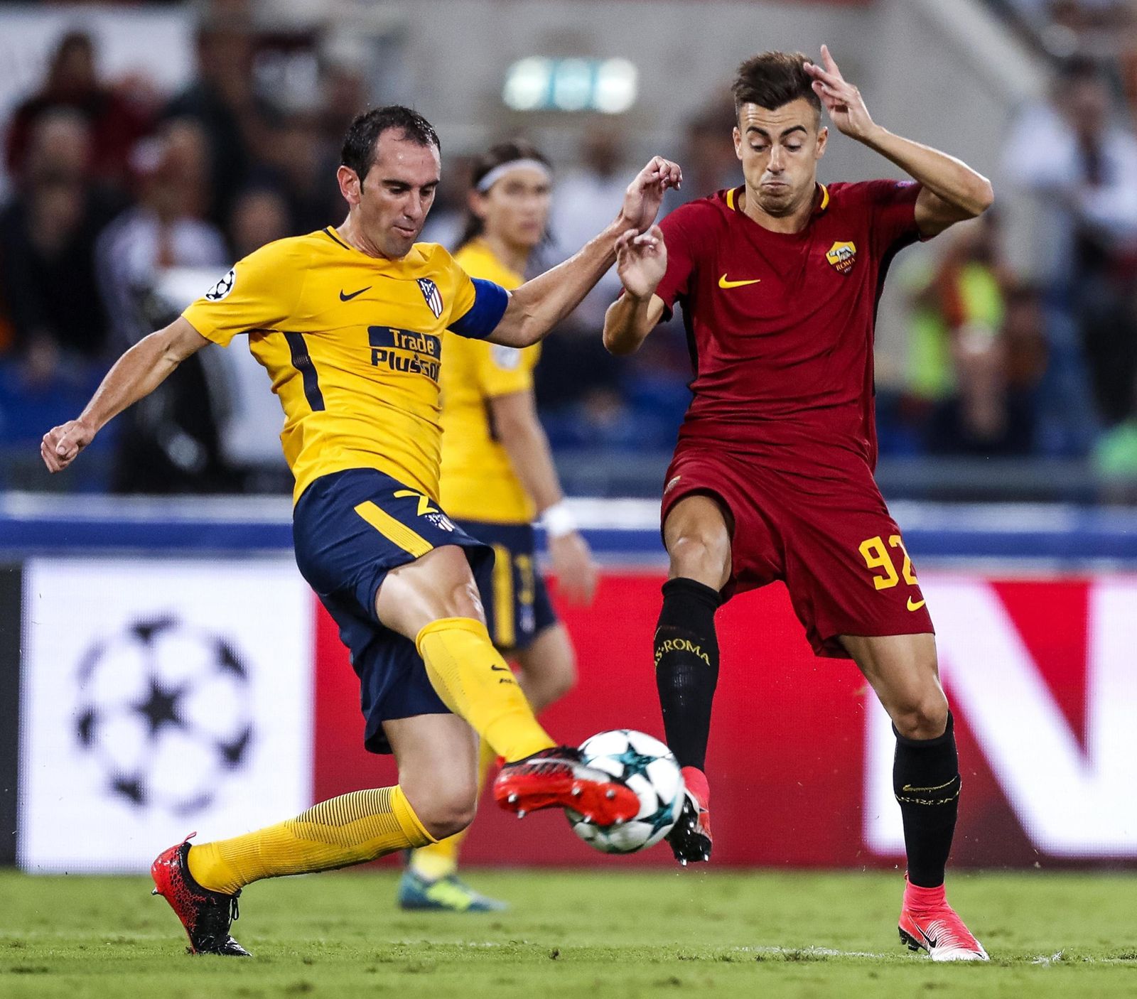 El Roma-Atlético de Madrid, en imágenes