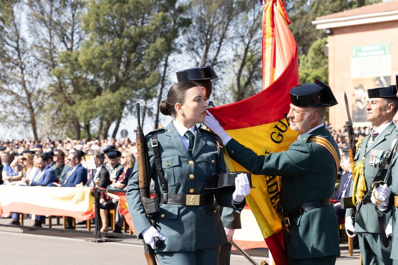 Acto de jura de bandera de la 130ª promoción de guardias civiles de la Academia de Baeza