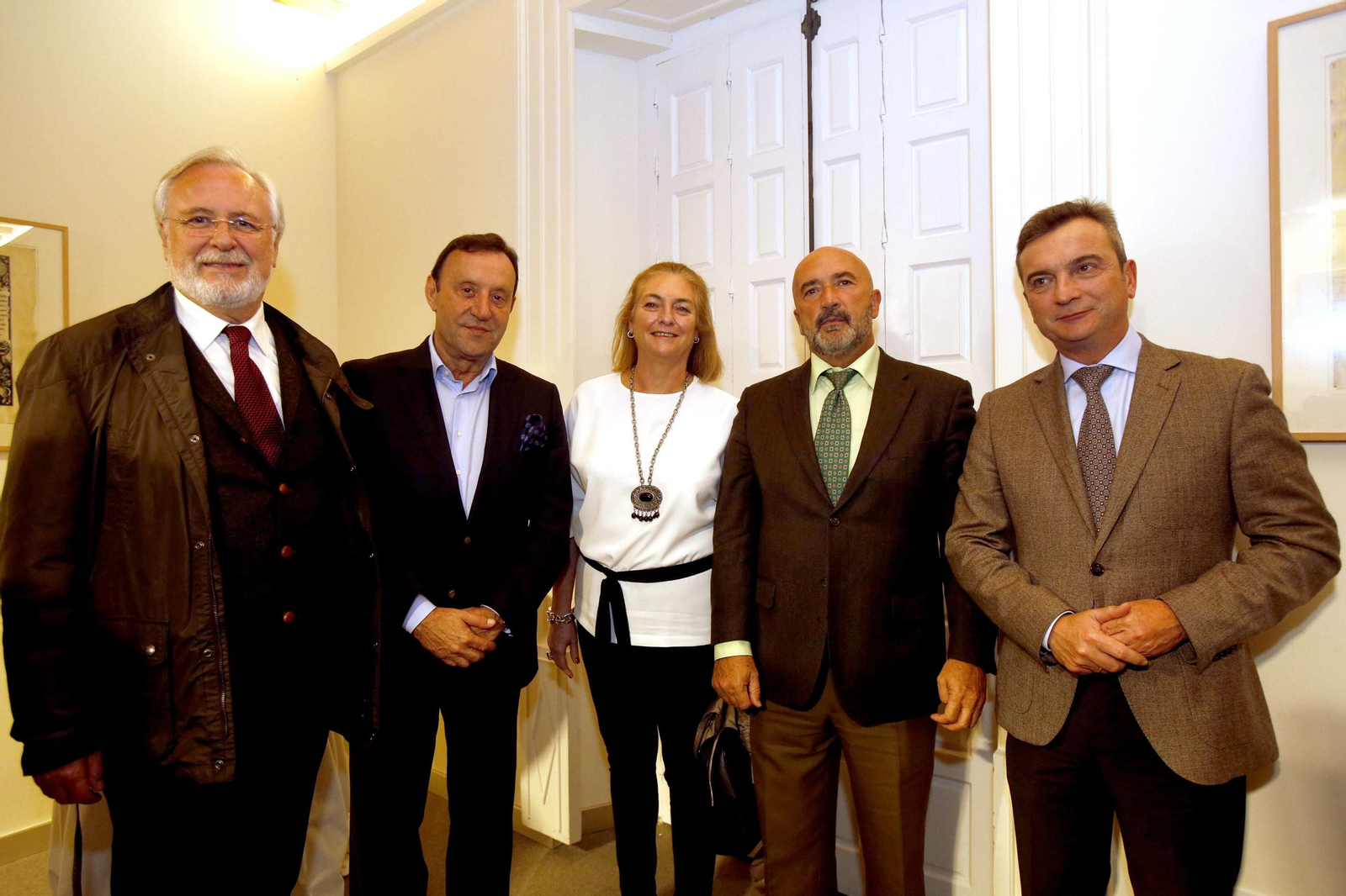 Enrique Montiel, el responsable de la Policía Autonómica en Cádiz, Juan Espósito, Concha Ribelles, José Ramón Sánchez y el rector de la Universidad de Cádiz Eduardo González Mazo.