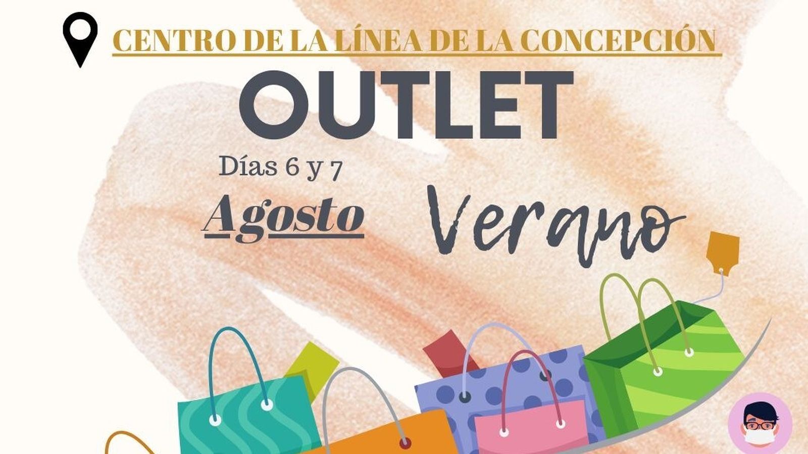 Cartel de las jornadas de outlet de La Línea.