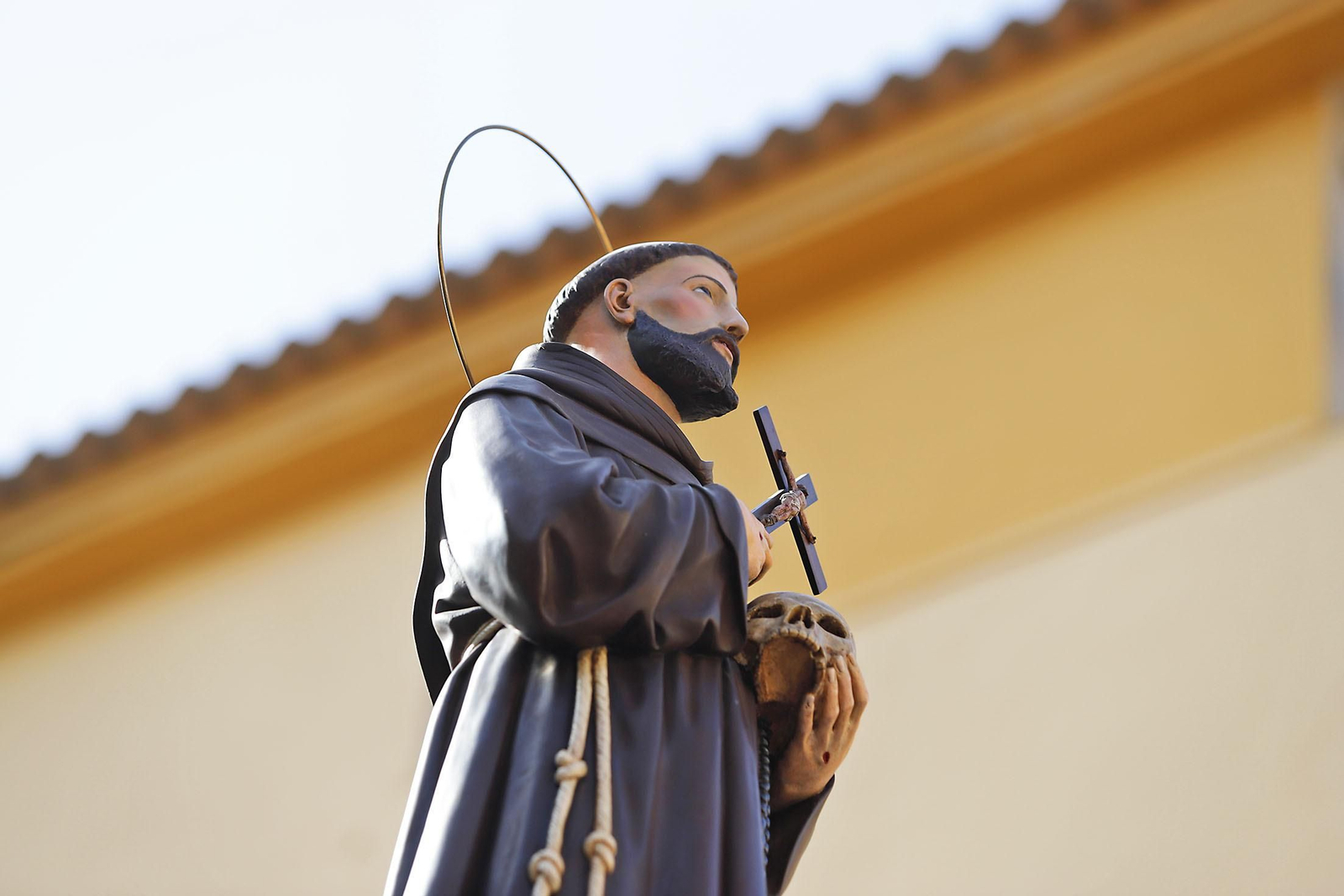 Imágenes de la procesión de San Francisco de Asís por las calles de Pérez Cubillas y bendición de animales y plantas