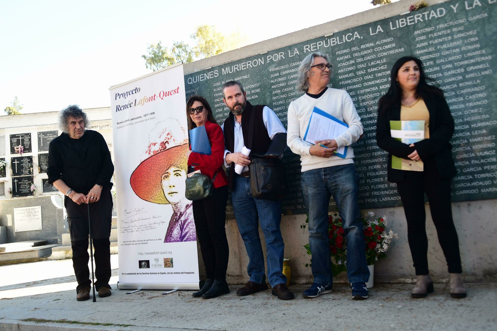 Acto en el Cementerio de la Salud.