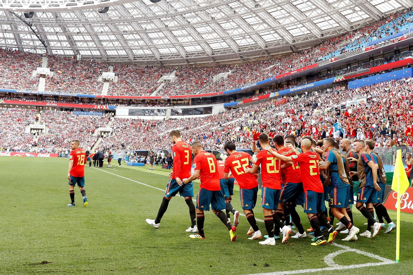 Las imágenes del España-Rusia