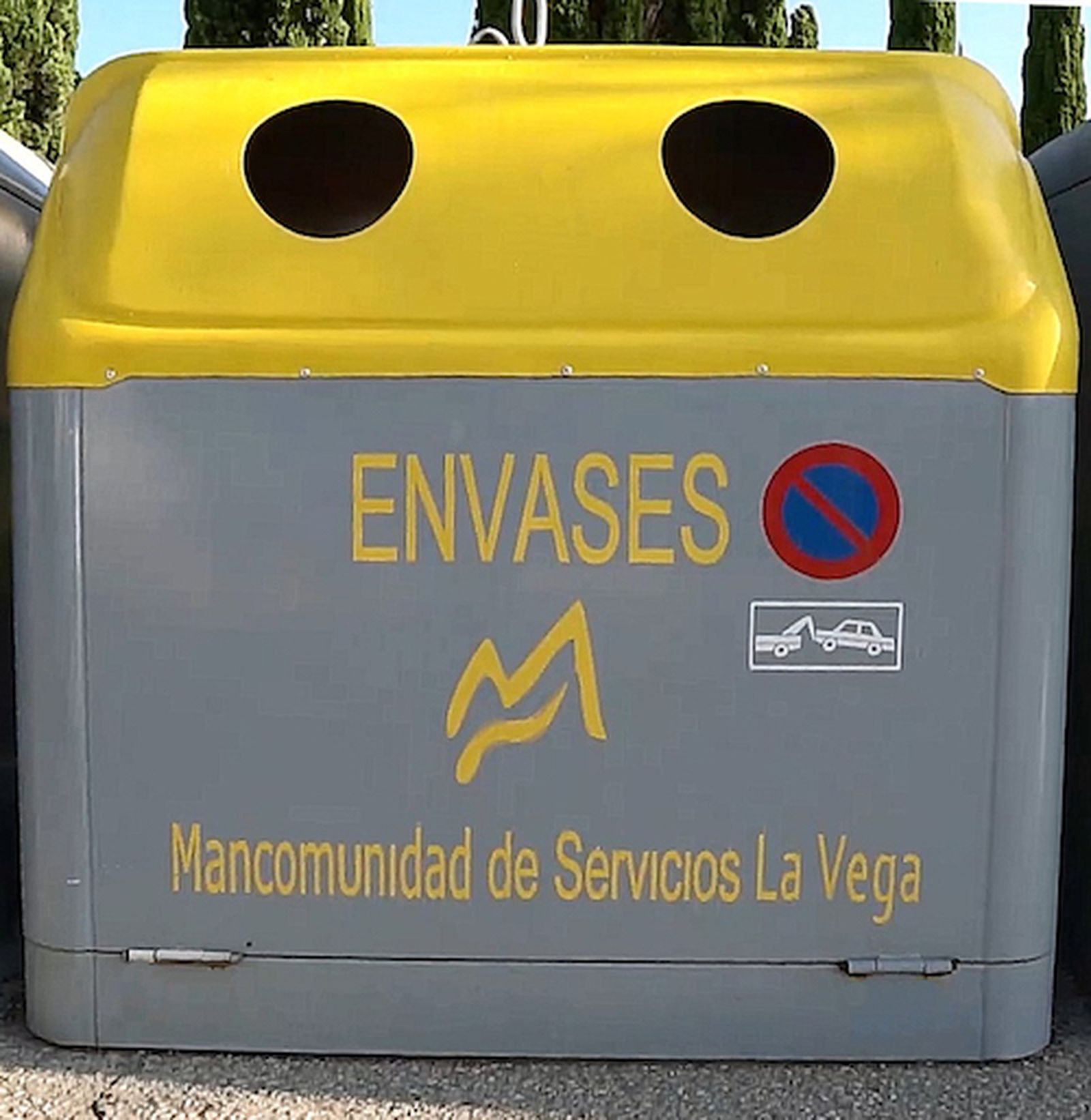 Contenedor amarillo para envases