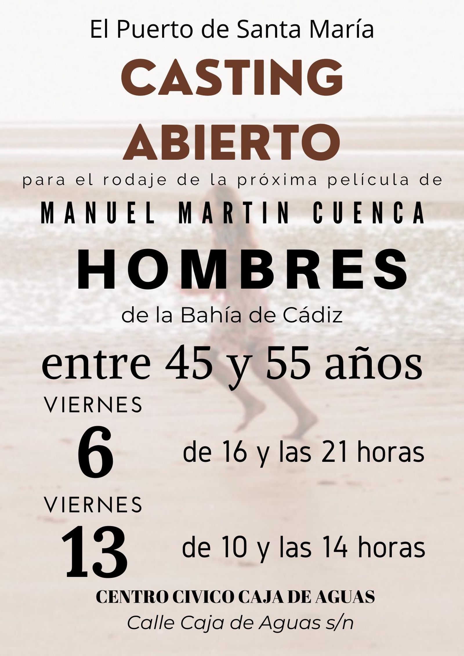 Una imagen del cartel del casting.