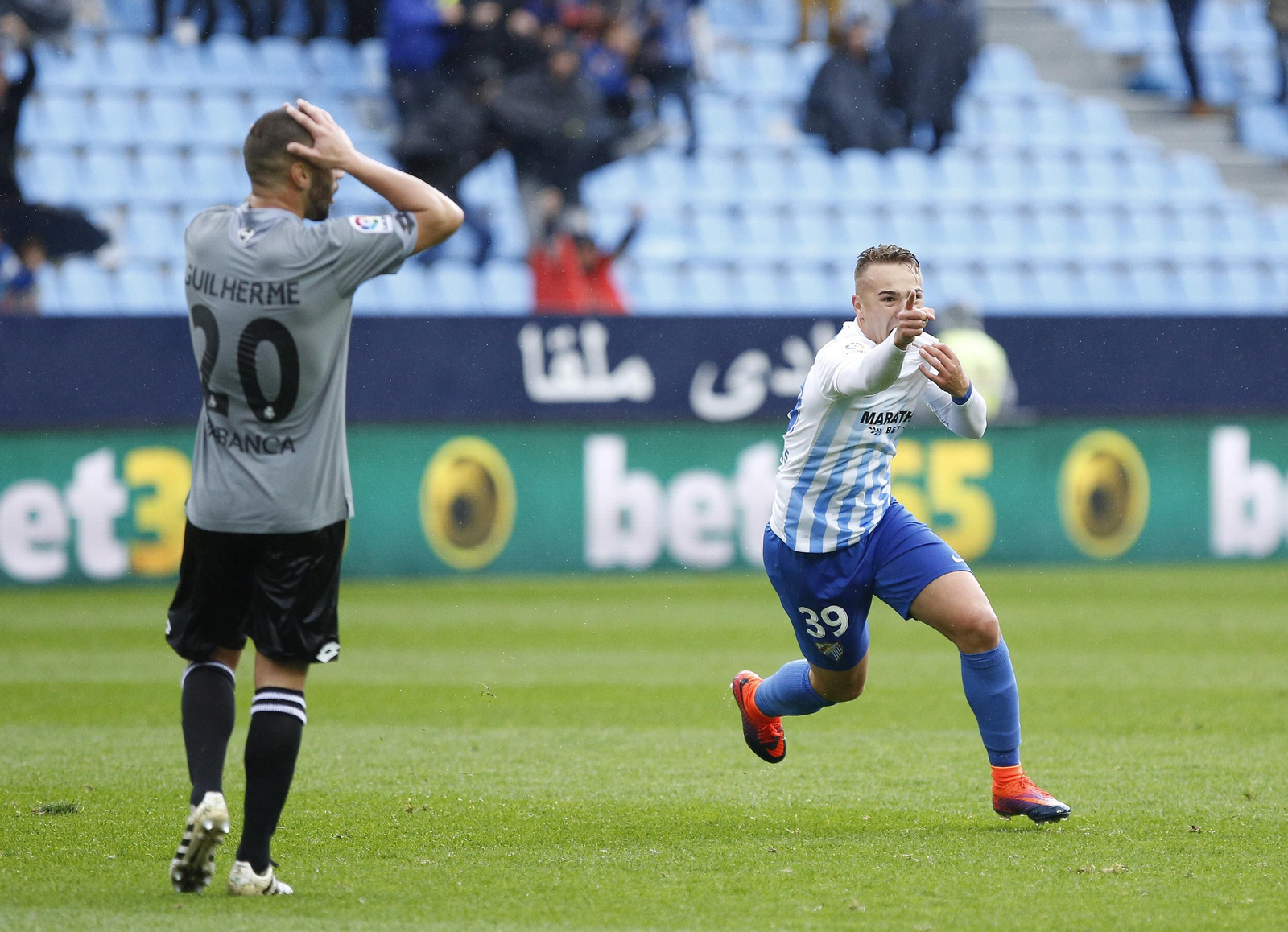Las imágenes del Málaga C. F. - Deportivo de la Coruña