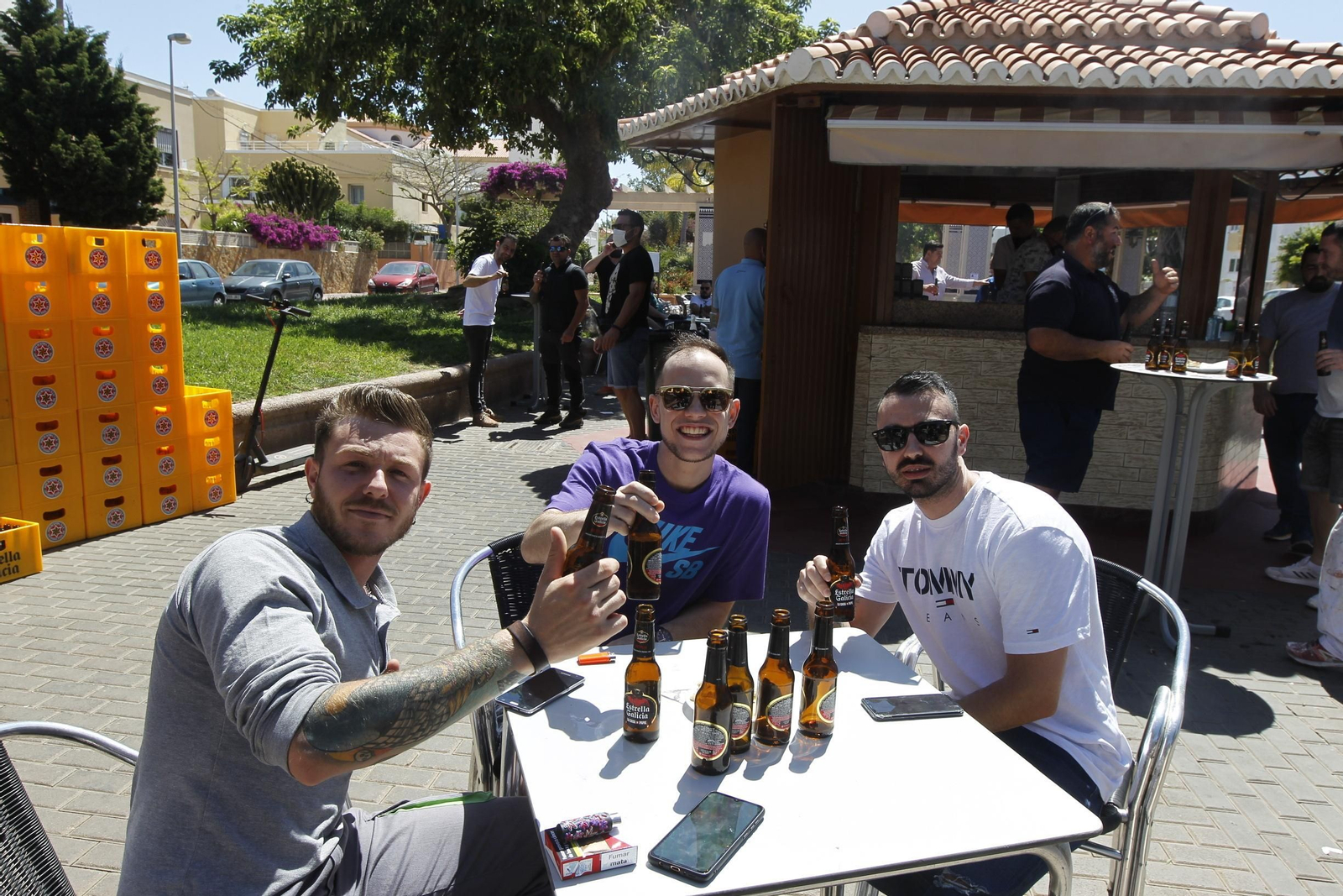 Primer día de apertura de la hostelería en Almería. Coronavirus-COVID-19