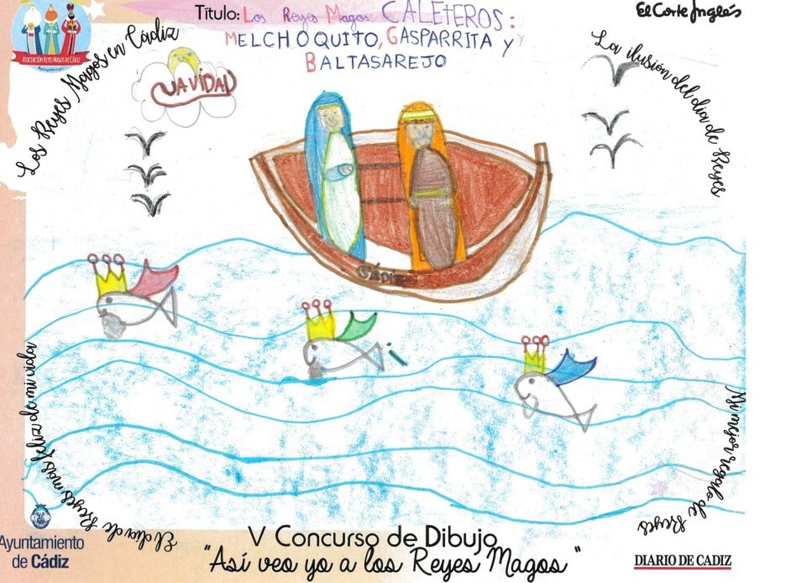 Los dibujos del concurso 'Así veo yo a los Reyes Magos'.