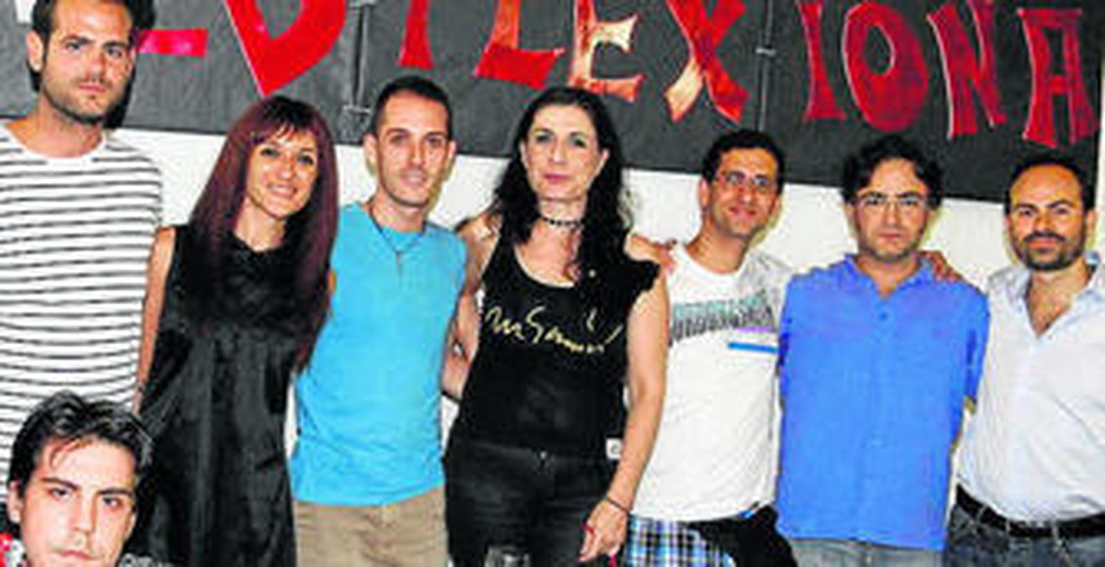 La cúpula de Redlfexiona en la Casa del Pueblo la noche del viernes.