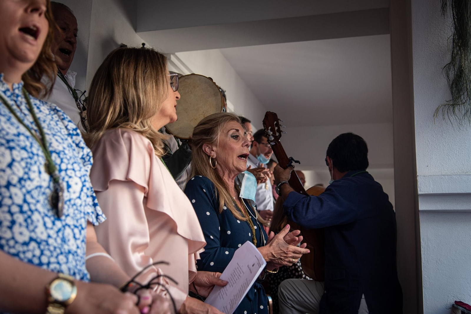 Imágenes de la misa de romeros de la Hermandad de Huelva