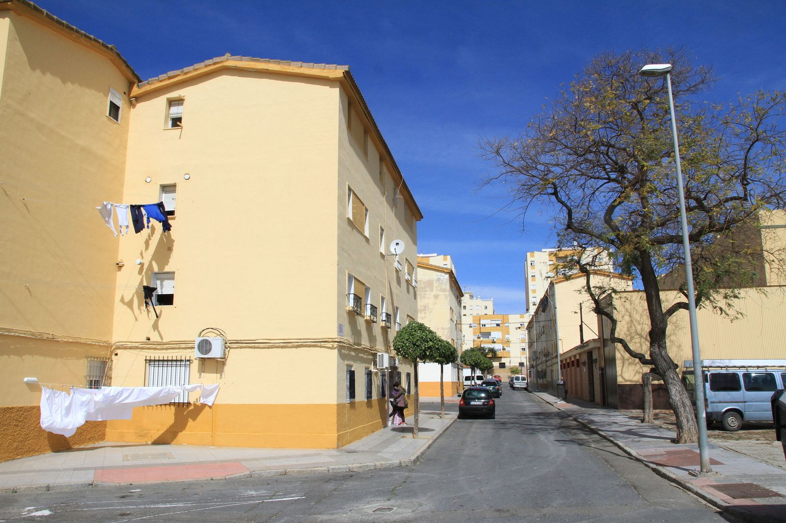 Barriada de Pérez Cubillas, donde se ha producido el incendio.