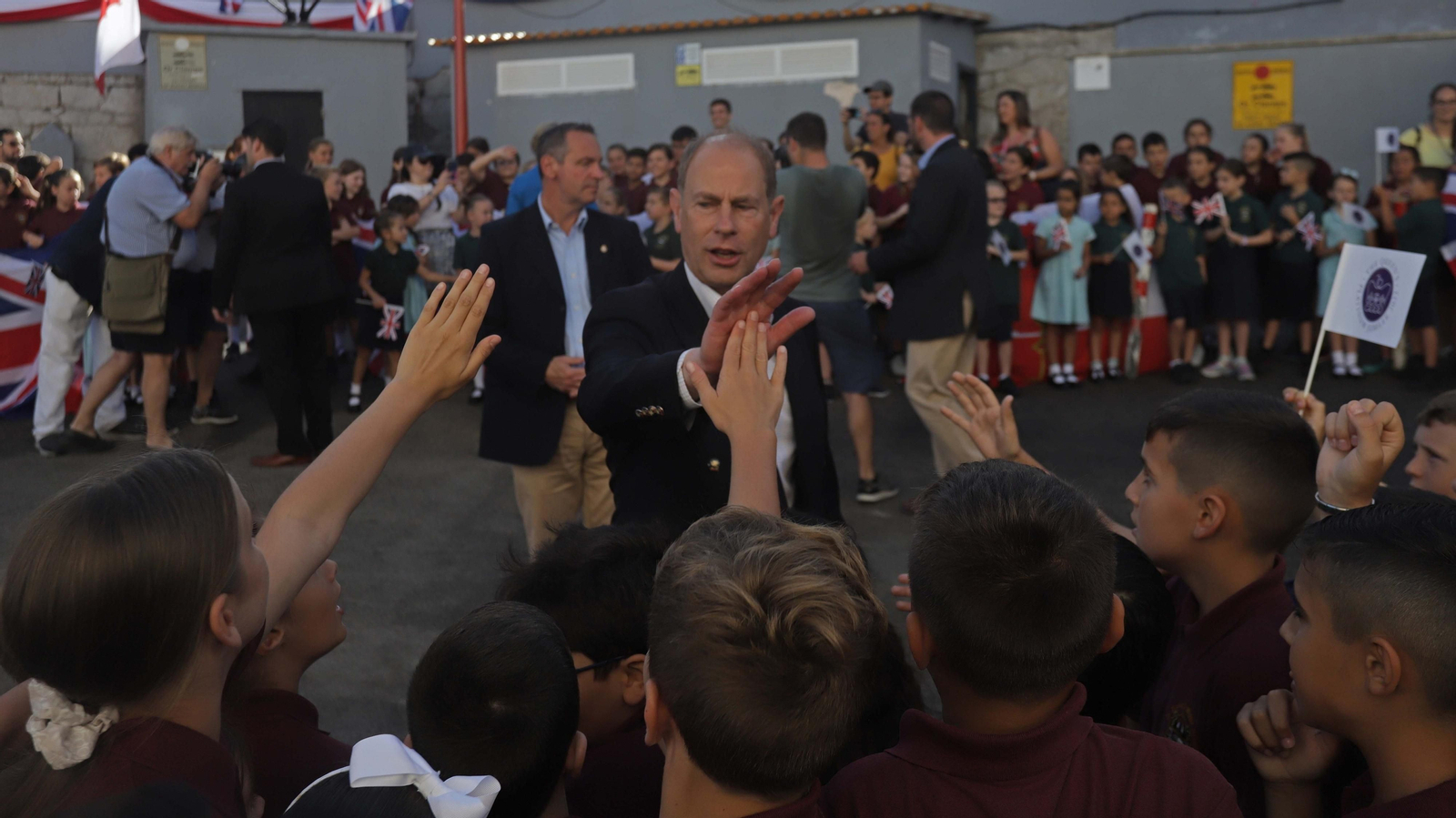 Fotos de la visita de los condes de Wessex a Morish Castle Estate en Gibraltar