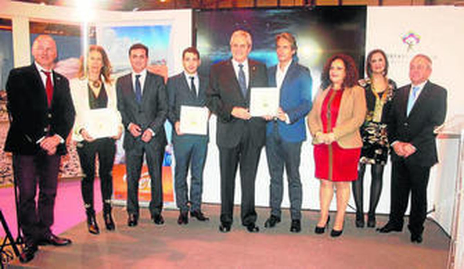 Los premiados con el Sol de Oro.