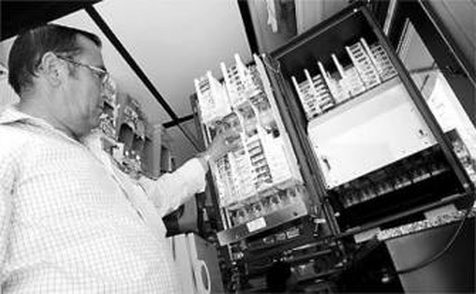 Jerónimo Núñez, presidente de Akima, en su quiosco.