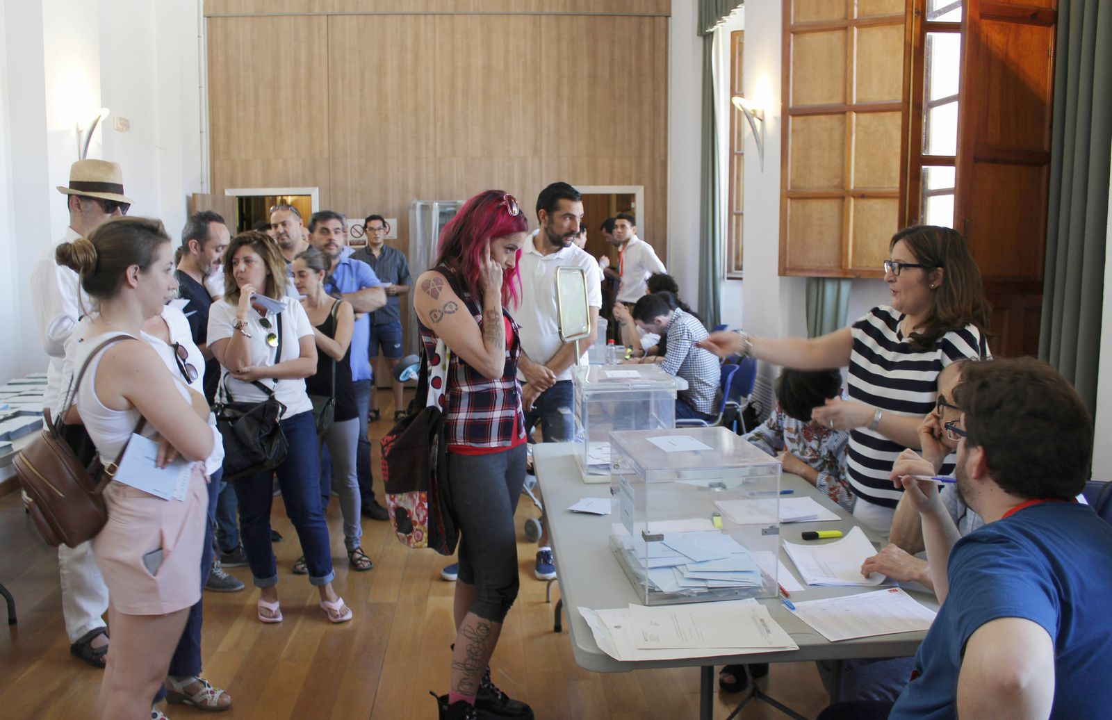 Colegio electoral en Córdoba capital.