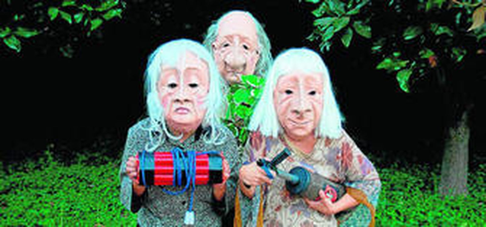 Los protagonistas de 'Agitación senil', de Vagalume Teatro.