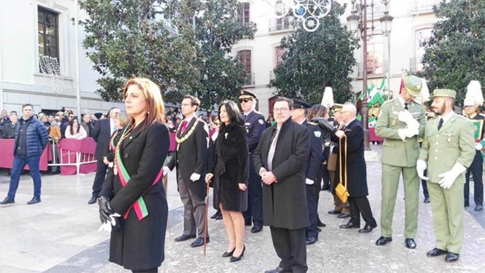 Francisco Cuenca, al frente de la comitiva.