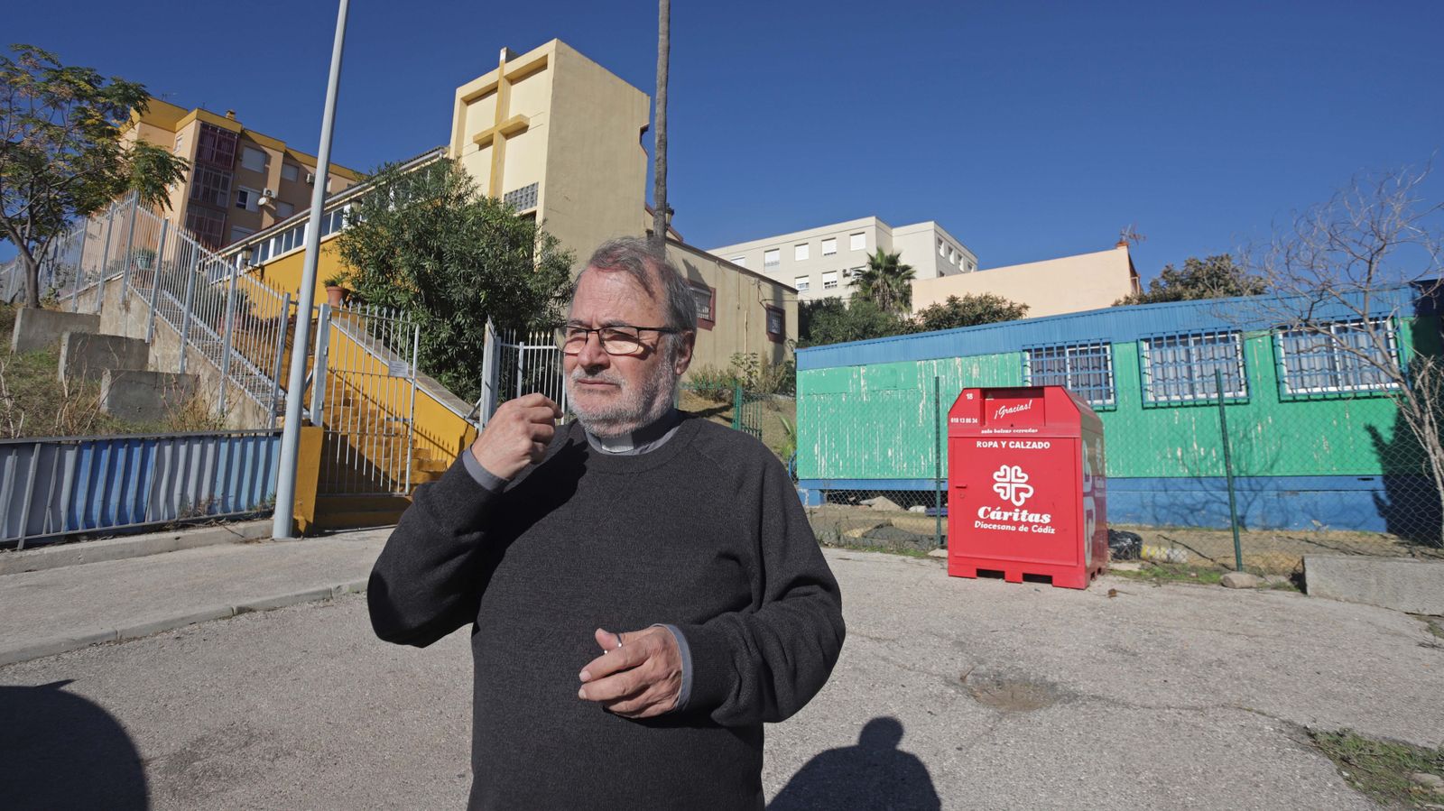 Fotos de los desperfectos en la parroquia de San Miguel en Algeciras