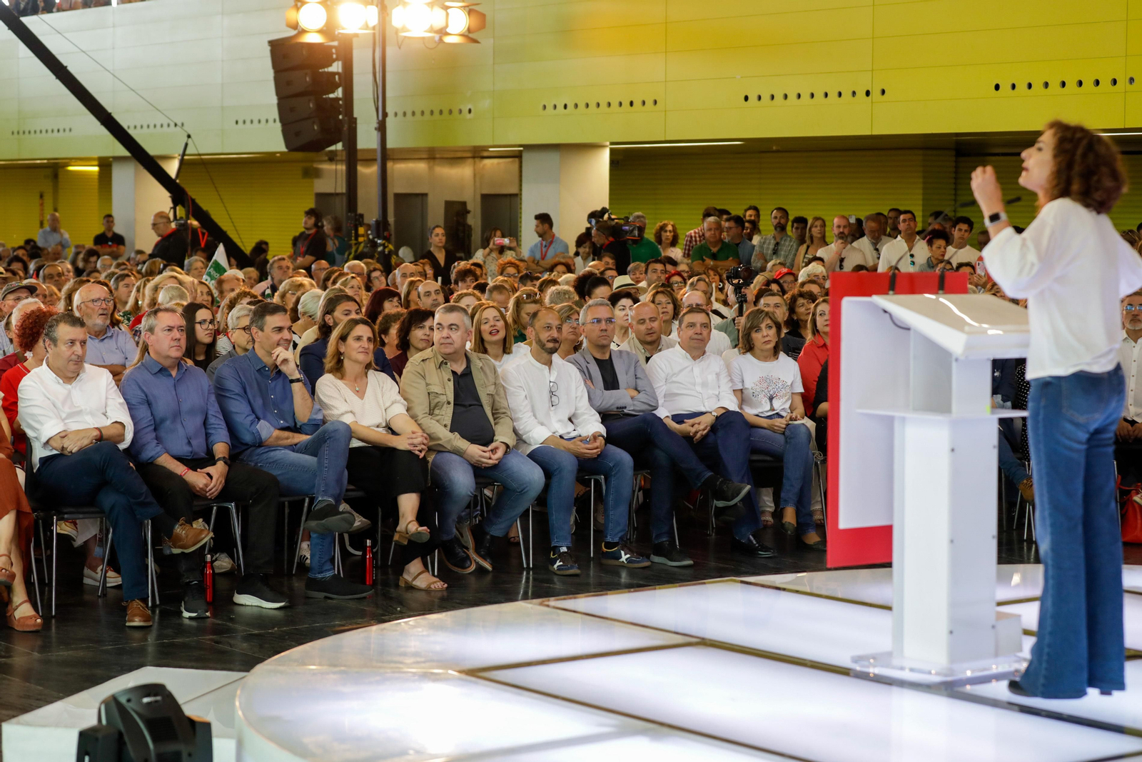 Las imágenes del mitin de Pedro Sánchez en Sevilla