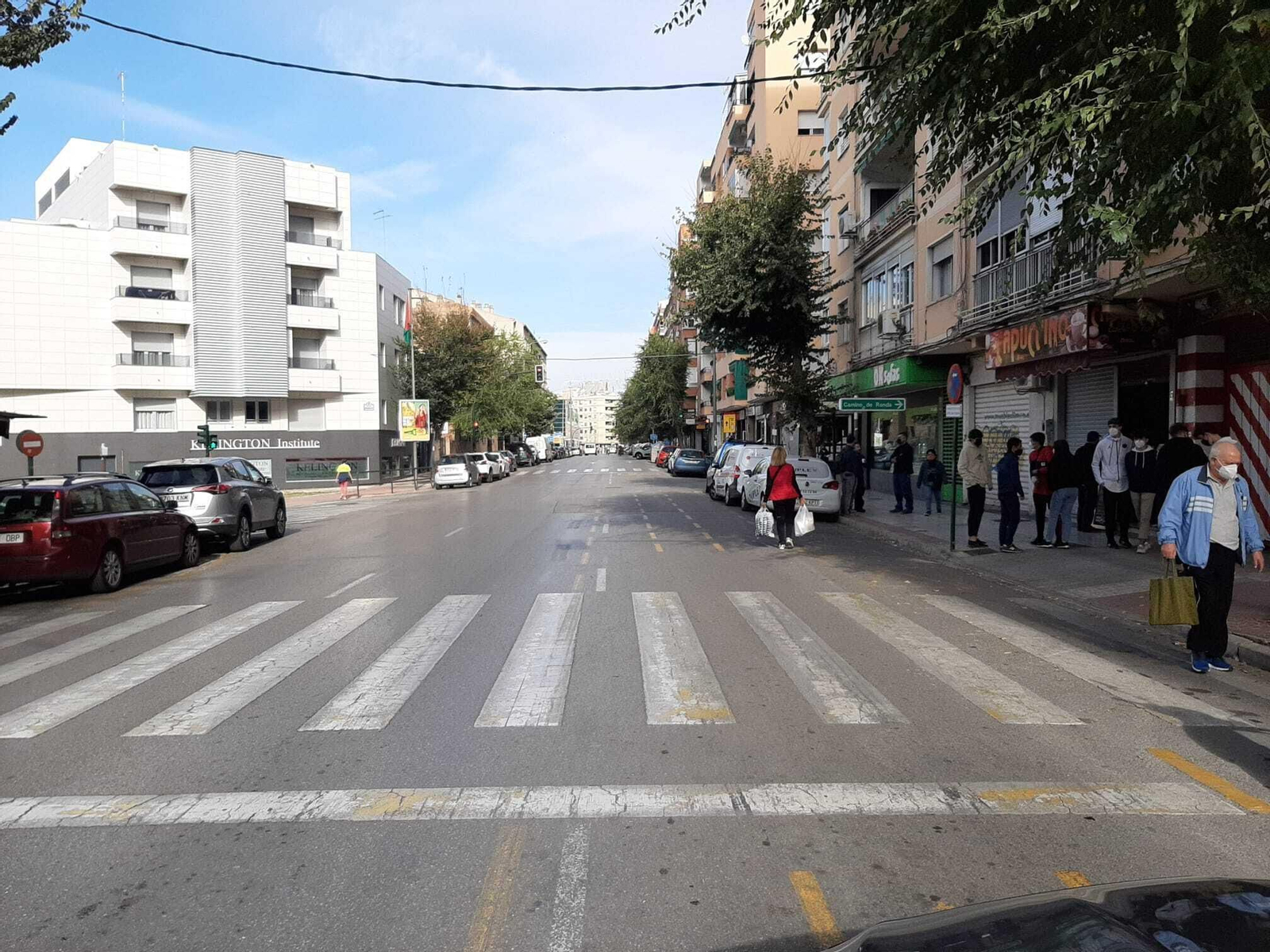 Aspecto de la calle Arabial en una de las zonas que se remodelará con este contrato