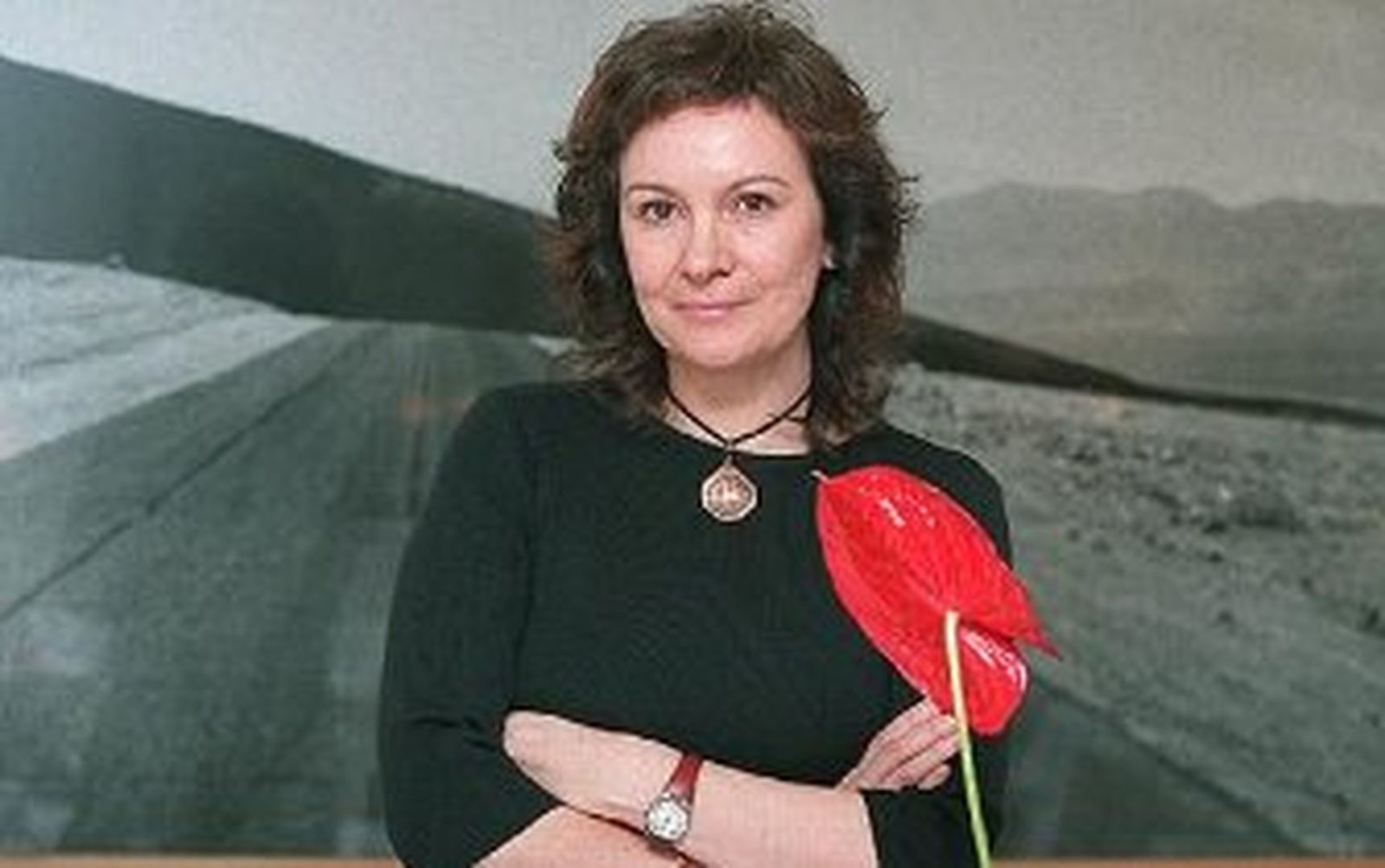 La escritora Clara Sánchez, en la Fundación Caballero Bonald