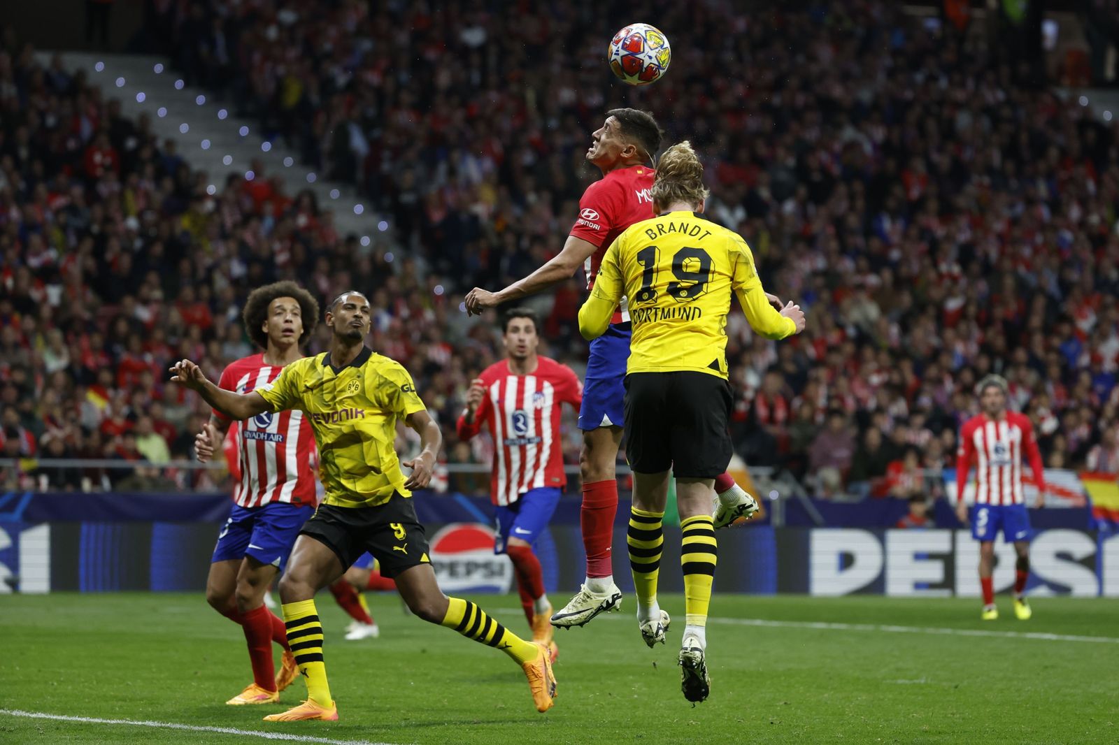 El Atlético de Madrid - Borussia Dortmund, en fotos
