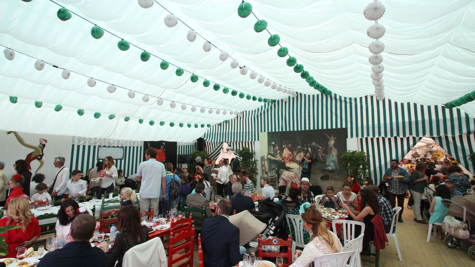 Interior de la caseta de los turistas